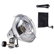 Gas Heater Outdoor Portable Heater with Protective Net Adjustable Fire Control Valve, and Foldable Base