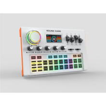 Externe Geluidskaart voor Livestreaming, Audiomixer voor Livestreaming, Muziekopnames, Karaoke, Zingen en Gamen Y300