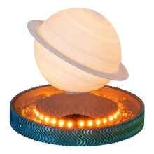 3D Levitating Saturns Night Light with Luminou Magnetic Base Cool Astronomy Saturns Desk Decor EU Plug