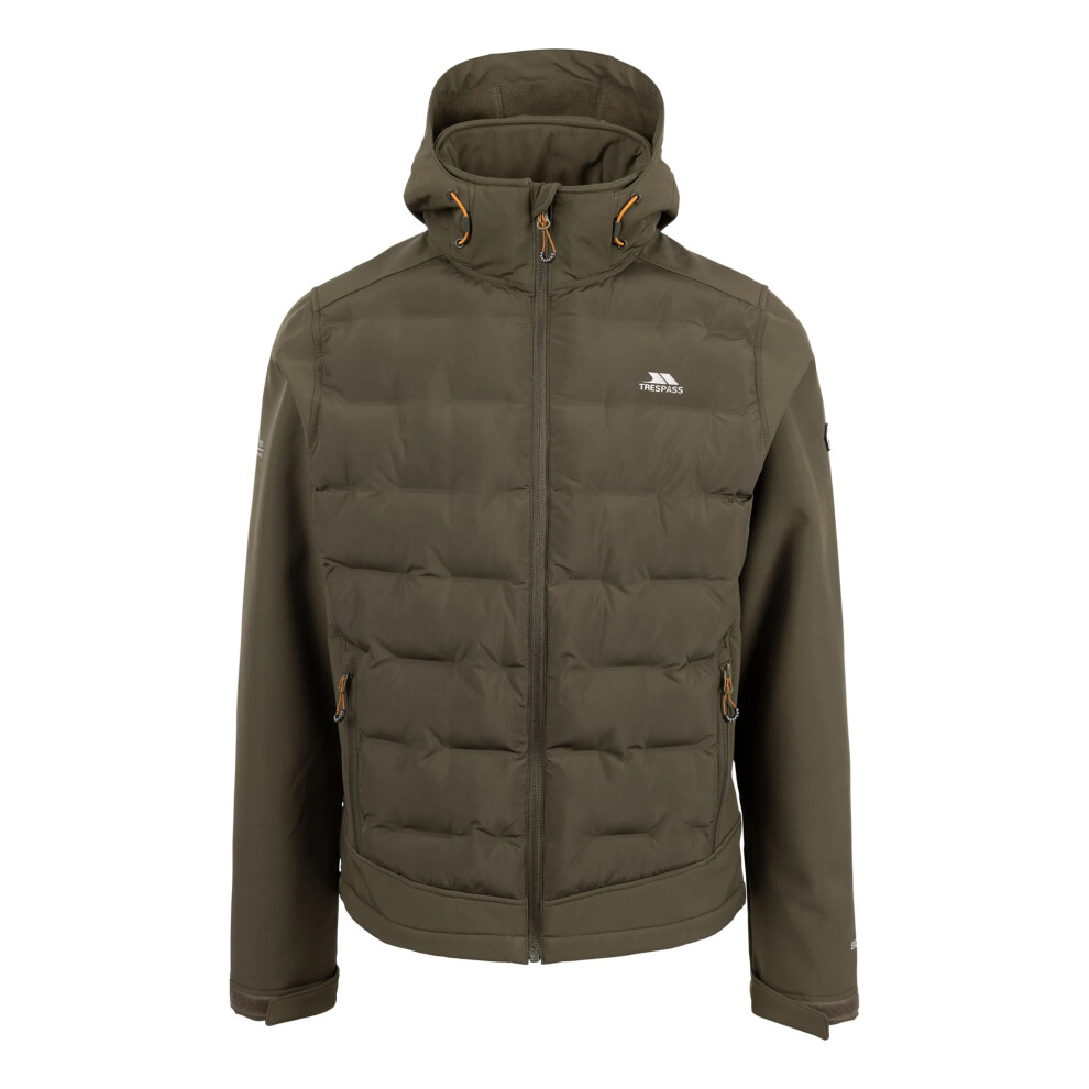 Trespass (Xxs, Dark Vine) Mens Alwero Softshell Hybrid Jacket Multicoloured