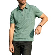 Mäns Kragade Skjortor Kortärmade Avslappnade Sommar Skjortor Klassisk Kragad Golfskjorta med Ficka Mörkgrön XXXL