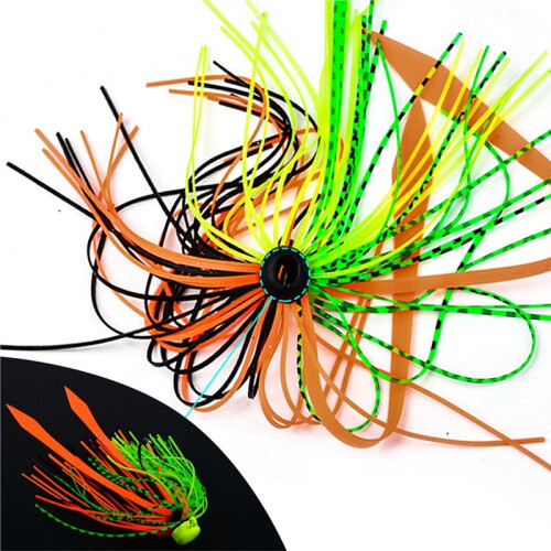 10 Stück Silikon-Spinnerbaits, Ersatz-Angelköder, Buzzbaits, Jig-Skirts, Köderherstellung, Angelzubehör 2