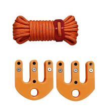 Pulleys Hoist with Strap Portable Block and Tackle Pulleys System for Pulling Field Dressing Camping Hiking