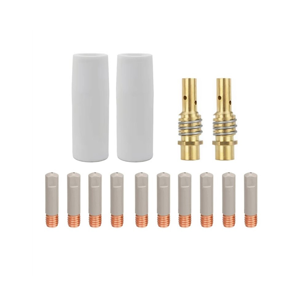 14Pcs Mb15ak Mig Coated Anti-Spill Welding Nozzle European Airless Welding Accessories Ceramic Protective Cover 1.0Mm 4713321002054