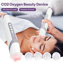Stylo à Bulles de CO2 Aqua Skin - Appareil de Beauté SPA pour le Visage - Capsules de CO2 - Masseur - Machine à Bulles D'Oxygène Portable pour le