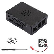 Boîtier Métallique avec Ventilateur de Refroidissement pour Orange Pi 5 Pro / MAX / Ultra - Boîtier de Refroidissement Haute Performance