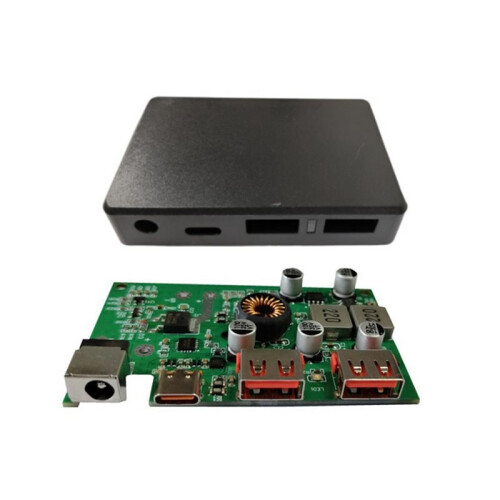 DIY Solkontroller 5V 9V 12V TYPE-C USB-1/USB-2 Utgångsport Spänningsstabilisator Solpanelregulator 1