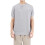 Herr Slim Fit Vintage Stickad T-Shirt Kort Ärmar Krage Solid Pullover Tröja Topp Tee Blomgrå M 1