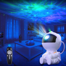 Mexllex Astronaut Galaxy Projector, Star Projector Night Light, Spaceman Light Projector with Remote Control, USB Powered 360 Adjustable Space Buddy
