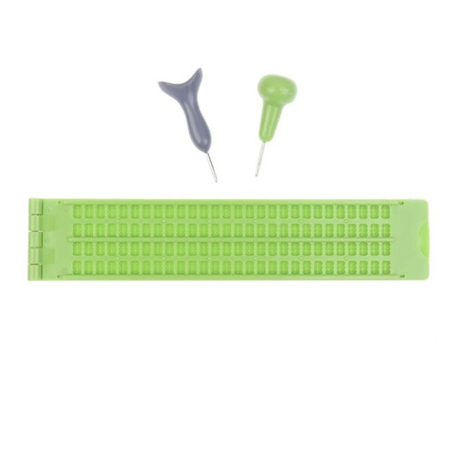 Braille Writing Slate School Portable Practical with Stylus Practice for School Beginners