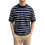Men'S Short Sleeve Knit Stripe Shirt Crewneck Classic Regular Fit Basic Sweater Pullover Top Deep  XL 1