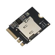 Adaptateur de Carte Réseau Sans Fil M.2 A/E KEY, Carte Wifi à Lecteur de Carte SDHC TF, Prise en Charge de L'Échange à Chaud