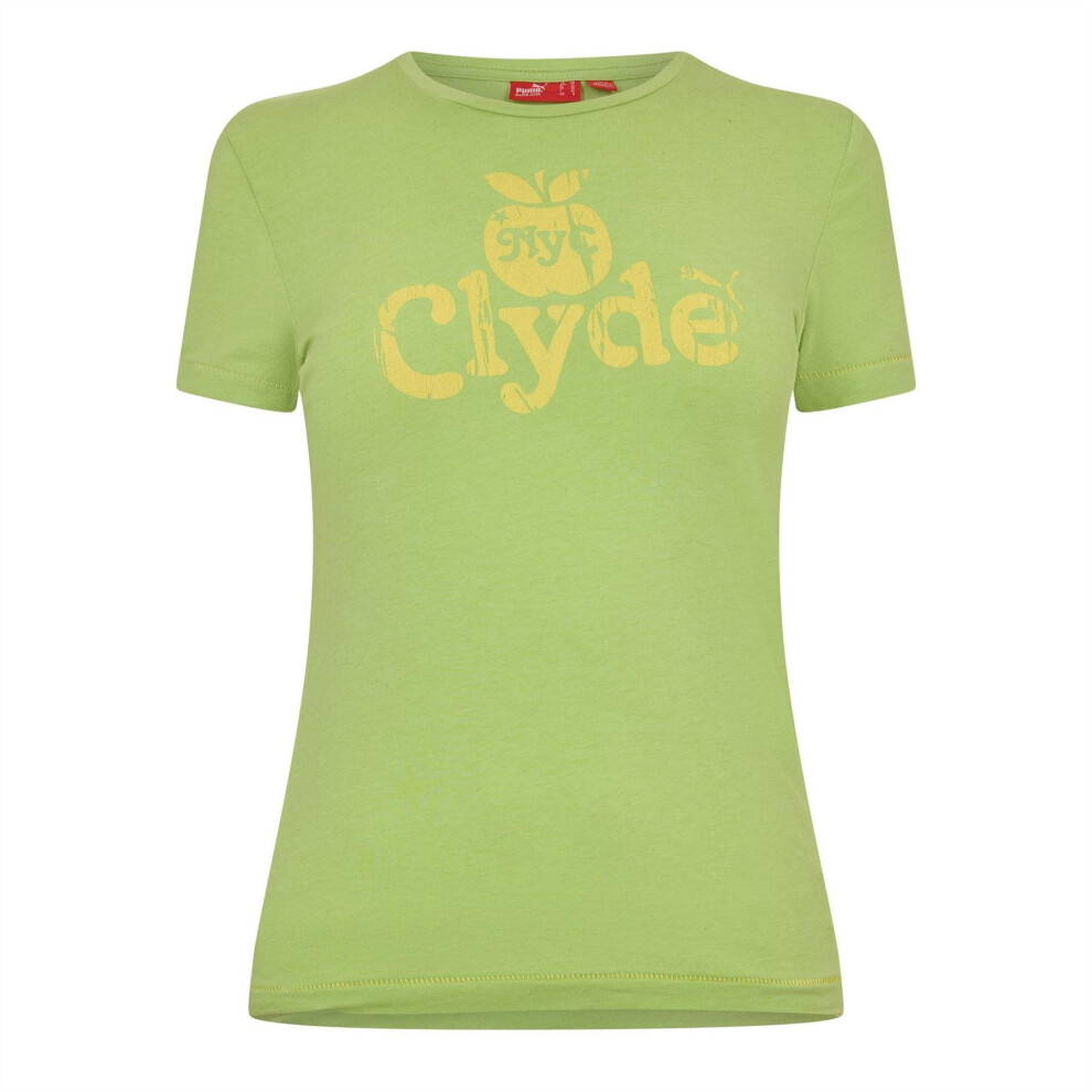 Puma (14 Uk, ) Womens/Ladies Clyde Regular T-Shirt Green