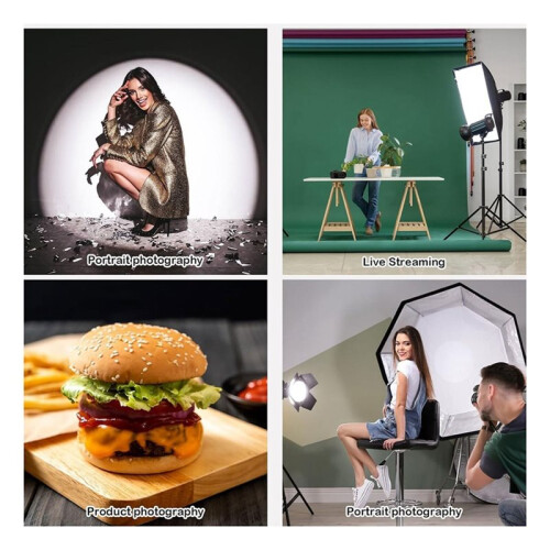 7" Standard Reflector Lamp Shade Dish Diffuser with 60 Honeycomb Grid for Bowens Mount Flash Light (with Soft Cloth) 2