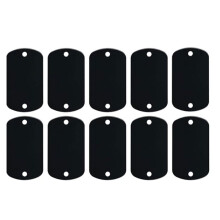 100 Supports Gravure Vierges-Supports Marquage à Chaud en Métal-Étiquettes Rectangulaires à 2 Trous pour Gravure Laser,Idéales pour Bijoux et