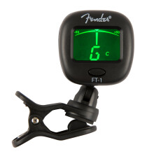 Fender FT-1 Pro Clip-On Tuner Gen 2, For Electric, Acoustic & Bass Guitars & Ukuleles, Black