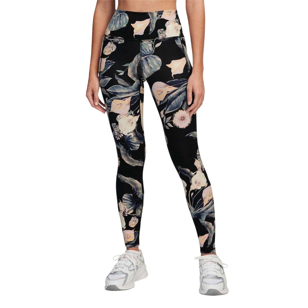 Under Armour (8 Uk, Black) Womens/Ladies Meridian Floral Pattern Leggings