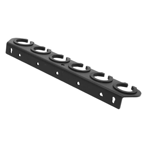 Supporto Multi-Microfono, Organizer per 6 Microfoni con Anelli Antiscivolo, per Microfoni Cablati, Wireless, da Tavolo o da Parete. 1