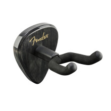 Fender Classic 351 Shape Guitar Wall Hanger, Secure Wall Mount for Acoustic and Electric Guitars, Black Finish