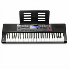 RockJam 61 Key Keyboard Piano with Pitch Bend, Power Supply, Sheet Music Stand, Piano Note Stickers & Simply Piano Lessons