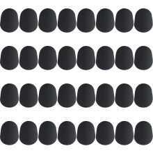 Boao 32 Pieces Saxophone Mouthpiece Cushion 0.8 mm Alto Tenor Saxophone and Clarinet Mouthpiece Pads Patches Accessories for Beginners Musicians, Bla