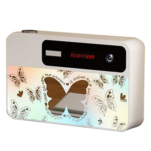 Mirror-Finish Butterfly Gradient Portable CCD Point-and-Shoot Camera Retro Entry-Level  Digital Camera