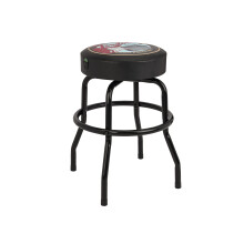 Fender Guitars and Amps Barstool with Pick Pouch, 24 Inch, Foam Padded, Black, Gift for Guitar Fans
