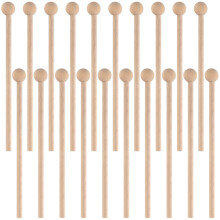 YUENPUN 20 PCS Wood Mallets Percussion Sticks, Round Head Chime Mallet, Xylophone Mallet Percussion Sticks, Wooden Glockenspiel Beaters Sticks for Mu