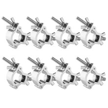 30-35mm Truss Clamp Stage Lights Clamp, 8PCS WorldLite Premium Lighting O Clamps for DJ Par Lights Spot Lights, Fit for 1.18-1.38 Inch OD Tube/Pipe,