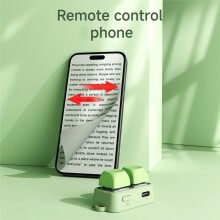 High-Profile Page Turner Remote Control Keypad Dual Button Page Turner for Phone Tablet Green