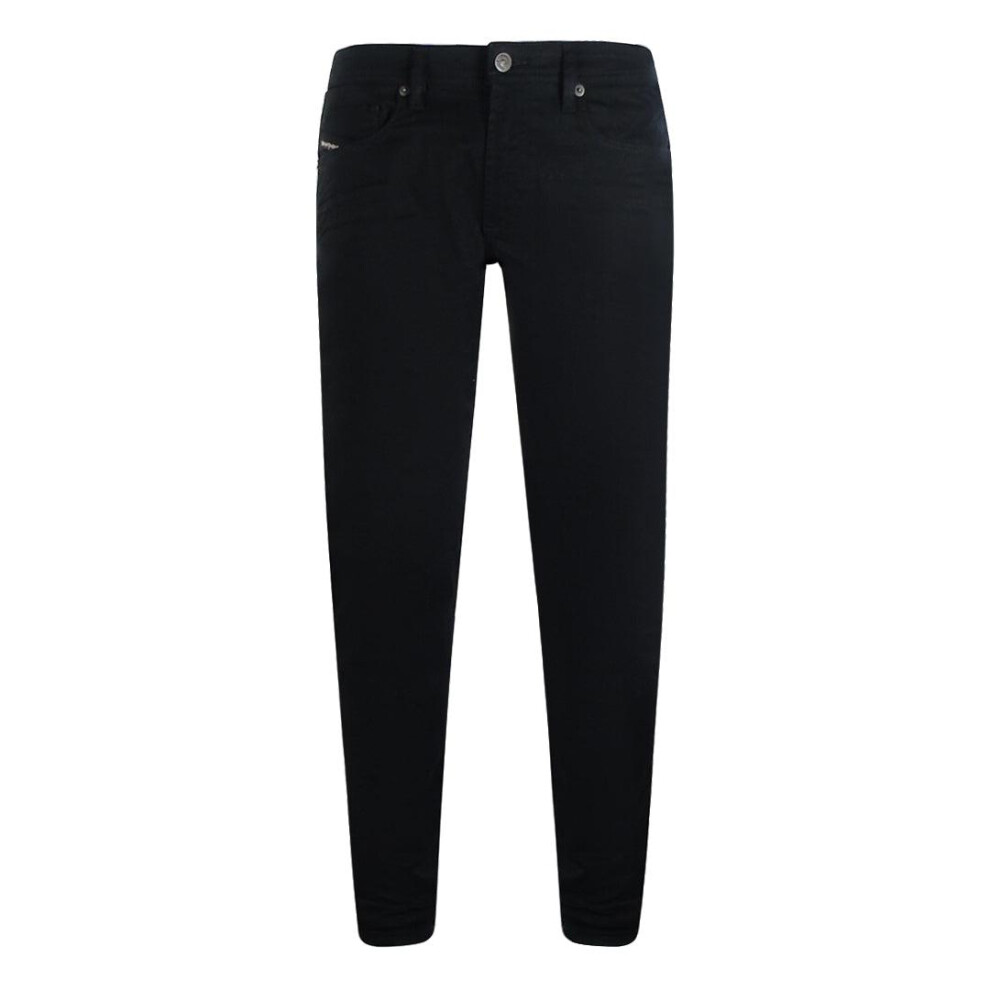 Diesel (29R, Denim) Mens 1979 Sleeker-R Denim Jeans Black