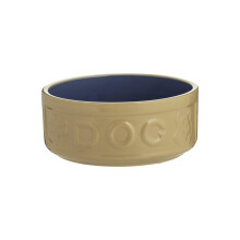 Mason Cash Cane & Blue Dog Bowl 15 cm Ceramic Pet Food & Water Bowl for Medium & Large Dogs, 700ml Capacity, Non Tip, Dishwasher, Freezer & Microwave
