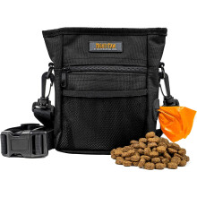 Mighty Paw Dog Treat Pouch 2.0 | Pet Training Hands-Free Snack Bag w/Strap. Holds 2 Cups Kibble, Poop Bags, Phone & Keys. Magnetic Clasp & Waist Belt