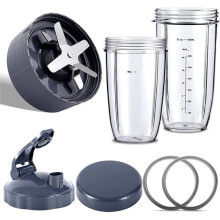 Blender Cup Set for NutriBullet Blenders 900W PRO Extractor Blade 32Oz & 24Oz Huge Cups Blender Replacement Parts