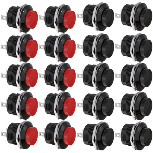 1set Instantaneous Button  Without Lock,  Button Circular , R13-507 Self Resetting