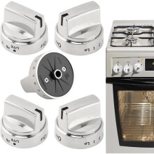 5 Pack WB03X24818 Gas Stove Knob Replacement Compatible for GE Range Cooktop Oven Knob Adora JGB700SEJ4S Stove