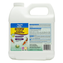 API POND ECOFIX SLUDGE DESTROYER Pond Water Clarifier and Sludge Remover Treatment 1.89 L Bottle,White