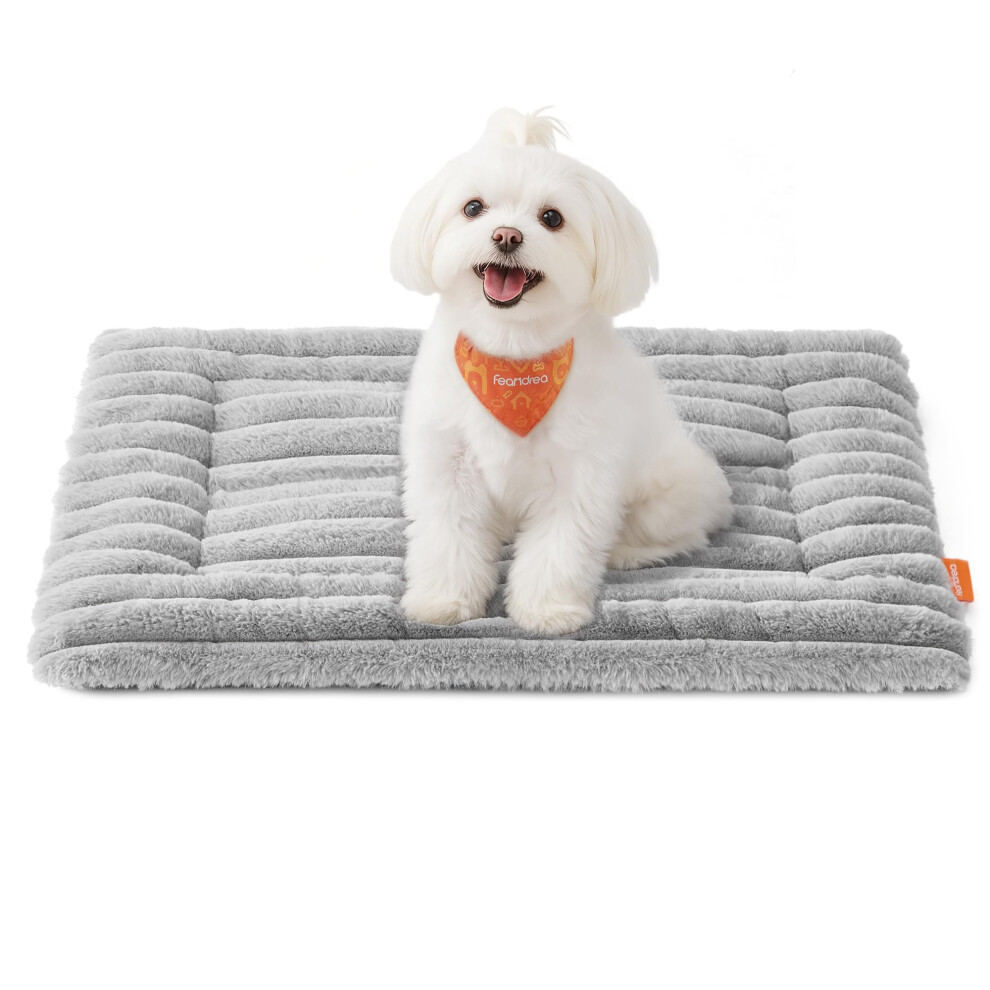 Feandrea Dog Bed Mat, S, 60 X 45 Cm, Pet Blanket For Dogs And Cats, Machine Washable Pet Sofa Protector, Dove Ppb041gd01 Grey