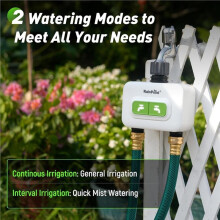 RainPoint Minuteur D'Arrosage Intelligent WiFi à 2 Zones pour Jardin, Débitmètre Intégré, Arrosage Automatique, IP54 UE