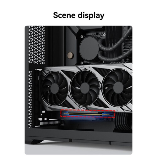 PCIE 5.0 X16 GPU Extension Cable  Card External Adapter Cable High-Speed Cable 90 Degrees 200MM 1