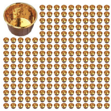 1000Pcs Aluminum Foil Cupcake Cups Disposable Muffin Liners Baking Cups Aluminum Gold + Brown