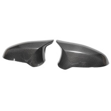Coperture per Specchietti Retrovisori Laterali In Vera Fibra di Carbonio A Secco, Stile OEM, per F80 M3 F82 F83 M4 F87 M2C 2014-2020 (Guida A