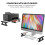 Support de Bureau pour Écran D'Ordinateur avec 4  USB, Capacité de Charge de 60 Kg, Support de Bureau et Rack de Rangement 8