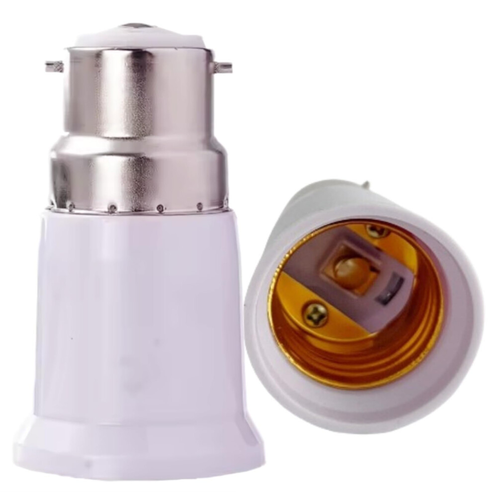 Gerhua B22 To E27 Adapter,B22 To E27 Socket Converter,Bayonet To Screw Bulb Adaptor,Ceiling Fan Fitting Converter, For Led/Incandescent Bulbs, Light 9128889435001
