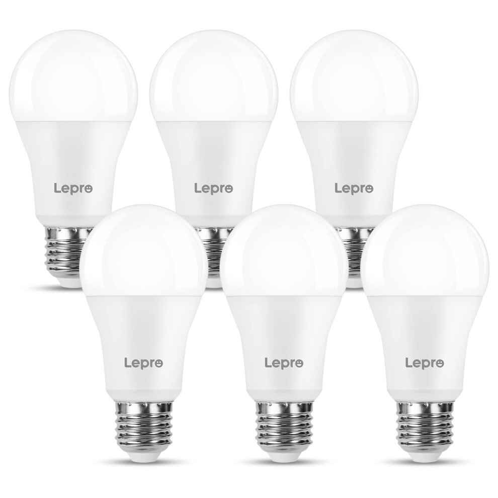 Lepro E27 Screw Bulbs 100W Equivalent, Cool 6500K, 13W 1520Lm Super Bright E27 Led Bulbs, Gls Energy Saving Edison Lightbulb, Non-Dimmable, Pac White 8740824123104