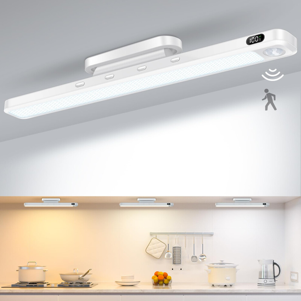Willed 3W Motion Sensor S Indoor,Eye-Care Wardrobe S Motion Sensor With Battery Level Display,Stick On ,Rechargeable For Cabinet Light 3027028314558
