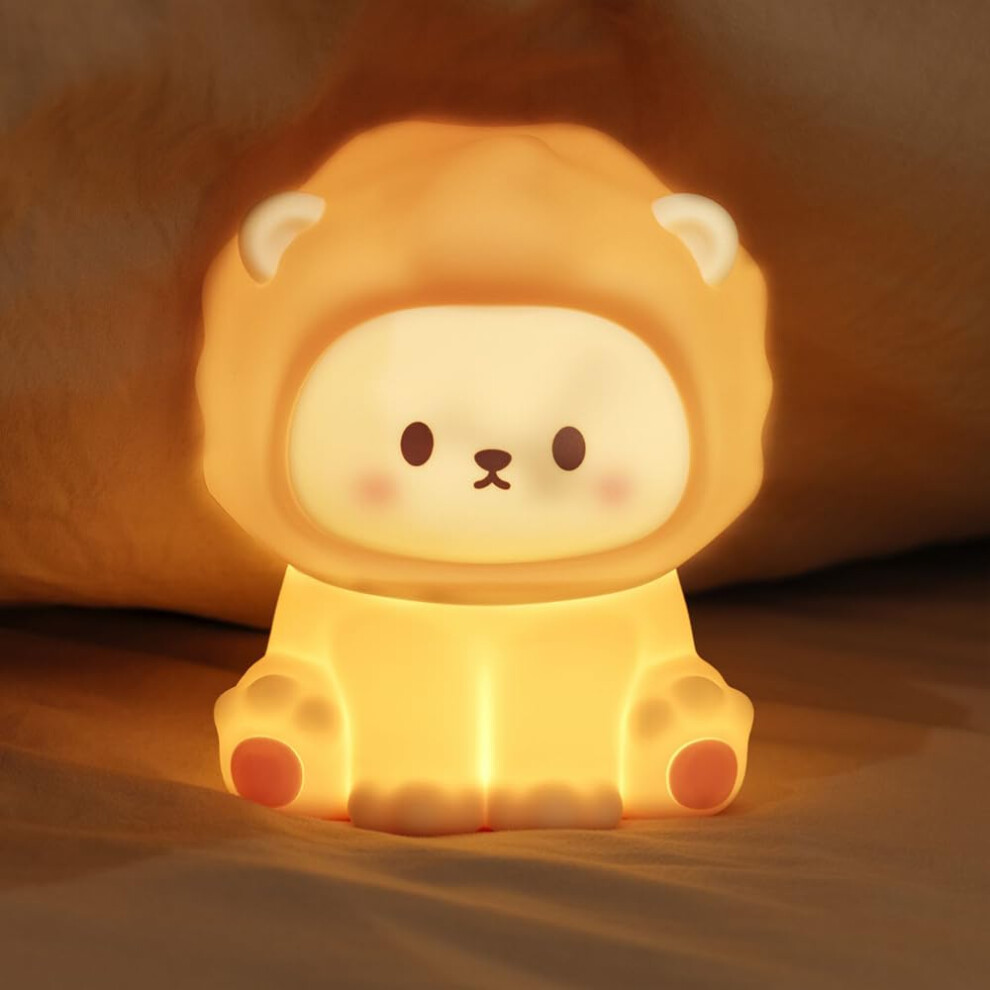Photos - Other Toys KinYiLO Rechargeable Nursery Night Light, 3 Level Dimmable Cute Animal Lamp with 30 Minute Timer, Soft Silicone Baby Nightli