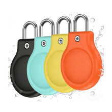 Protective Tracker Case for Airtag Holder with Metal U Lock, Waterproof Protective Holder for Airtag