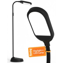 Natural Daylight LED Floor Lamp - 15W LED Craft Light Floor Standing for Reading, Crafting, Sewing - Full Spectrum Bright Sunlight - Adjustable Goose