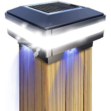Solar Post Lights,GEYUEYA Home Solar Post Cap Lights Fence Lights Outdoor for 4x4 3x3 3.5x3.5 5x5 6x6 inch Wooden Posts Deck Patio Garden Yard Decora